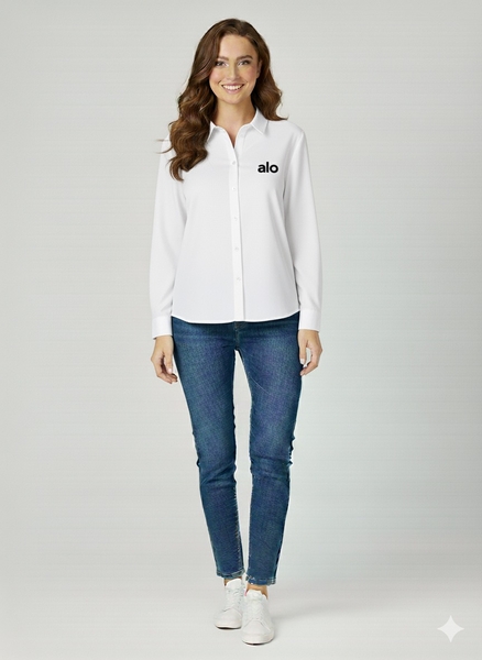 Uzun Kol Kadın Gömlek - Thumbnail