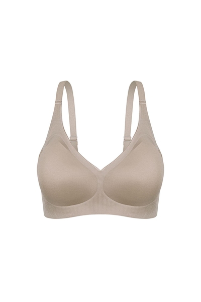 Yok Gibi Dikişsiz Desteksiz Bronz Sutyen - Thumbnail