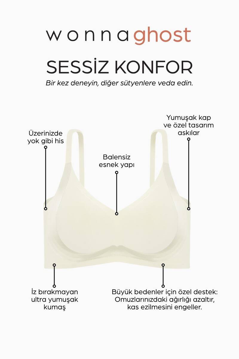 Yok Gibi Dikişsiz Desteksiz Sutyen